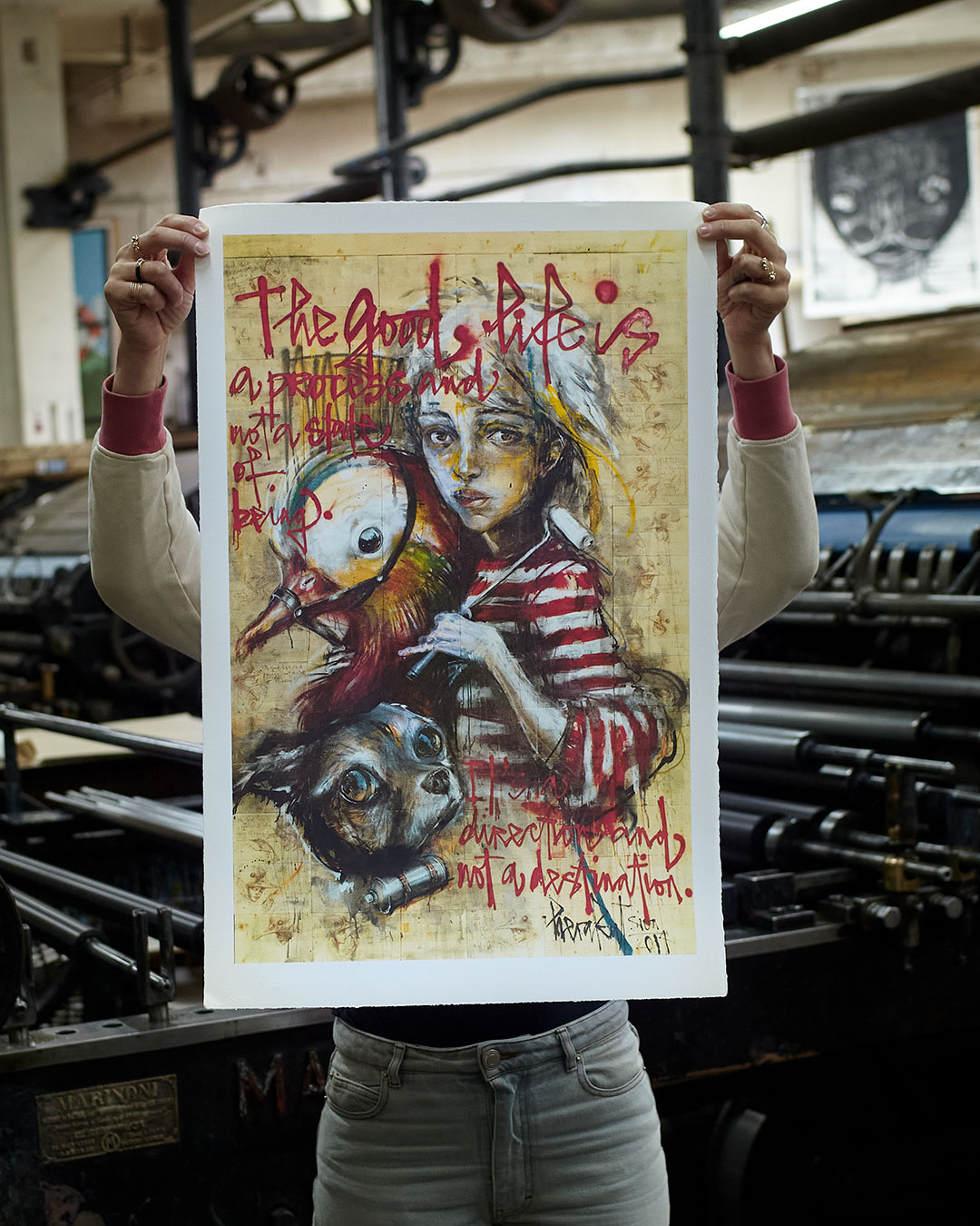 HERAKUT SIGNED ART PRINT LITHOGRAPH