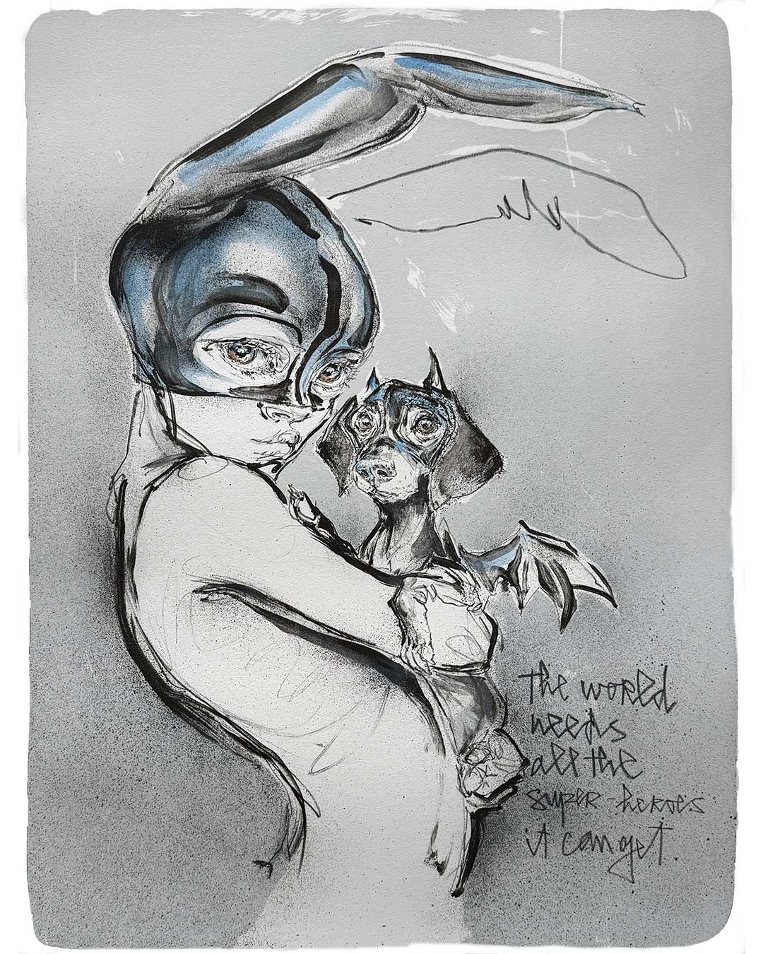 HERA HERAKUT SIGNED ART PRINT HAND EMBELLISHED LITHOGRAPH